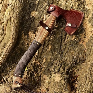 Nouvelle conception Hache de camping Tomahawk personnalisée forgée à la main style barbu, lame en acier forgé, manche en bois, OEM ODM, vente chaude - Product Image 5