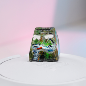 Keycaps Mystiques Anime, Keycaps Artisanaux Personnalisés, Keycaps Anime Mignons, Keycaps Verts, Ensemble de Keycaps, Keycaps en Résine - Product Image 3