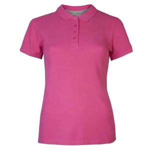 Polo de Punto Sólido para Mujer, Manga Corta, Estilo Casual, Largo Regular, Algodón Poliéster, Totalmente Personalizado - Product Image 2