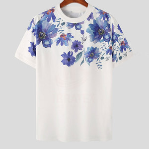 Service OEM, faible MOQ, dernier design, t-shirts à sublimation, manches courtes, col rond, t-shirt à sublimation personnalisé - Product Image 1