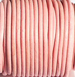 Cordón de cuero redondo con acabado mate para pulseras de joyería, Varios tamaños disponibles, 1mm, 2mm, 3mm, 4mm, 5mm, 6mm, 8mm - Product Image 4