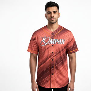 Maillot de baseball de qualité professionnelle avec tissu respirant en sublimation et finition soignée - Product Image 1