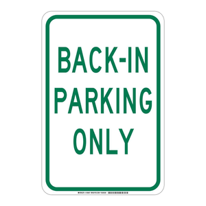 Panneau de signalisation Brady durable pour intérieur/extérieur, pour stationnement réservé, avec impression UV et avertissement d'arrêt - Product Image 2
