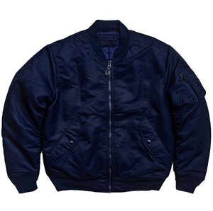 <b>Mens</b> Winter Bomber <b>Jacket</b> Polyester Stand Collar Zip Up <b>Flight</b> <b>Jacket</b> Windproof Breathable Custom Logo - Product Image 1