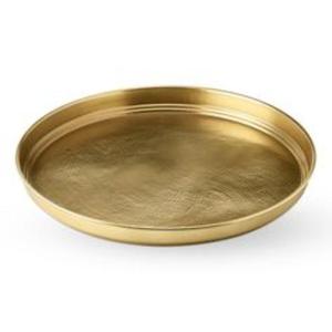 Plateau de service unique en laiton, plat en métal artisanal, vaisselle décorative pour la salle à manger, la décoration intérieure, les restaurants, les hôtels, les mariages, les fêtes et les célébrations - Product Image 2