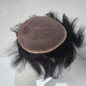 ท็อปเป้ผมแท้แบบเต็มศีรษะสำหรับผู้ชาย ผมอินเดียเรมี่ แบบลอน ความหนาแน่น 100% ความยาวสั้น TAZ HAIR BANGLADESH - Product Image 1