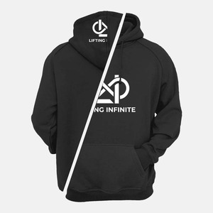เสื้อฮู้ดผู้ชาย Lifting Infinite ผ้าฝ้ายเฟรนช์เทอร์รี่ มีกระเป๋าโลโก้ด้านหน้า สวมใส่สบายๆ สำหรับฤดูใบไม้ร่วง ทรงปกติ - Product Image 3