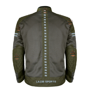 Chaqueta de Motocicleta LAZIB de Malla Transpirable, Manga Larga, Poliéster y Nailon, para Hombre, Protección para Todas las Estaciones - Product Image 3