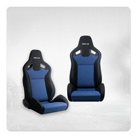 Siège baquet sport racing ergonomique respirant à dossier haut en tissu SSCUS Speedster
