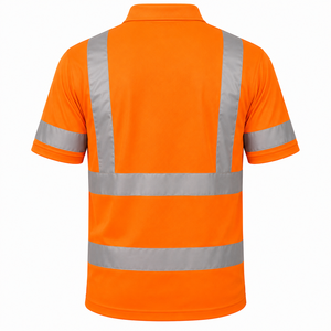 Camiseta de Trabajo de Alta Visibilidad con Logotipo Personalizado, Manga Corta, Reflectante, Color Sólido, Camiseta de Trabajo Reflectante Personalizada - Product Image 2