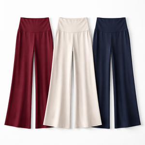 Pantalones de Yoga de Pierna Ancha Personalizados - Calidad Premium al por Mayor de Fabricante OEM y Proveedor Directo de Fábrica - Product Image 5