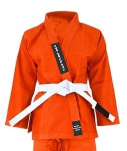 Uniformes de Jiu Jitsu Personalizados SPALL JP SPORTS al por Mayor, Traje de Kimono BJJ para Entrenamiento, 100% Algodón, Ligero, Nuevo Diseño, Naranja - Product Image 4