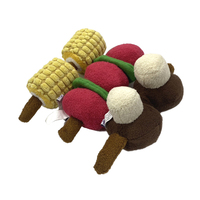 Perla Indestructible Squeaky BBQ Simulation Champignon Câlin Jouet à Mâcher pour Chiens Drôle Polyester Peluche Jouet Toutes Les Vacances