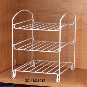 Organizador de Cocina Metálico Moderno de Tres Niveles para Envoltorios y Bolsas - Product Image 3