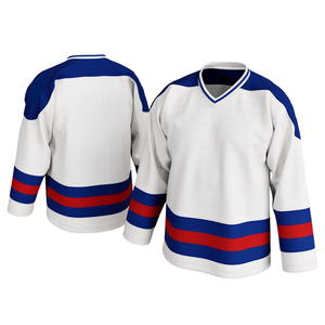 Jersey de Hockey sobre Hielo Estampado de Talla Grande, Superventas, con Tela 100% Poliéster y Nombre del Equipo Oficial Personalizado y Jerseys para Fanáticos - Product Image 1