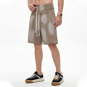 Pantalones Cortos Largos Cómodos de Alta Calidad con Efecto Desgastado por el Sol, Estilo Casual Urbano y Deportivo, Doble Cintura, Transpirables - Product Image 2