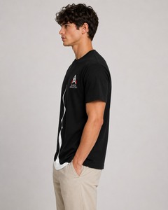 T-shirt pour homme de haute qualité, 100% coton, respirant, léger, décontracté, à manches courtes, streetwear, t-shirts personnalisés avec logo - Product Image 3