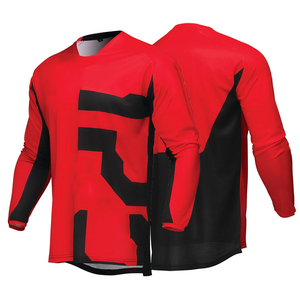 Maillot de motocross de qualité supérieure, coupe ajustée, manches longues, respirant, en polyester, vêtements de sport, maillot de moto tout-terrain MX - Product Image 5