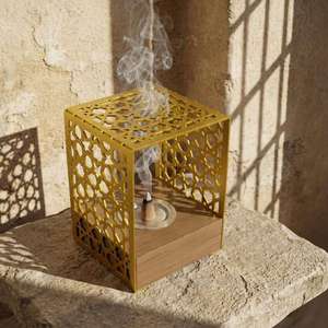 Islamic Handmade Sandalwood Incense Burner Eco Friendly Aromatic Ramadan Decoration Incense Burner <b>Eid</b> <b>Gifts</b> - Product Image 2