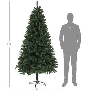 Albero di Natale Artificiale Floccato da 210 cm con 1346 Punte di Rami e Base in Acciaio (Per Interni/Esterni) - Product Image 3