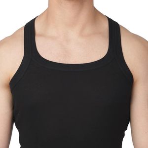 Summer Casual Solid Color Blank Sleeveless <b>Men's</b> Gym Vest All Season Good Quality 100% Cotton Autumn Winter Warm comfort Custom - Product Image 1