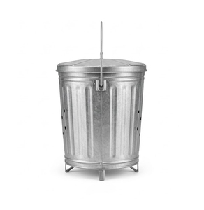 Contenedor de Compostaje para Exteriores de Acero Galvanizado de 7.5 Galones con Tapa - Product Image 2