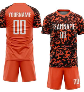 Wholesale 100% Polyester <b>Cheap</b> Soccer Jersey Kit Custom Unisex <b>Football</b> Uniform Sports Wear Set Breathable Quick Dry - Product Image 6