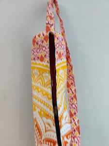 Bolsa de Yoga Tribal con Diseño Mandala Amarillo de Verano, Hecha a Mano en India con Tela de Algodón, Regalo para Amantes del Yoga - Product Image 6