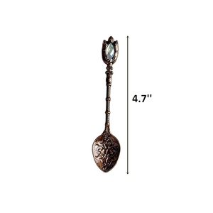 Cafetera turca árabe de latón con cuchara, de acero inoxidable, 300 ml, apta para inducción, con aislamiento térmico, utensilios para café y té - Product Image 2