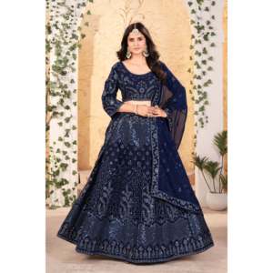 Conjunto de mujer de último diseñador Lehenga Choli bellamente bordado - Product Image 5