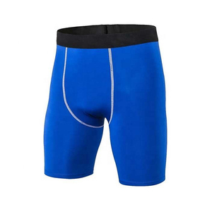 High Quality Men's Running Compression Shorts Elastic Waist <b>Mid</b> Solid Casual Breathable Quick Dry - Product Image 4