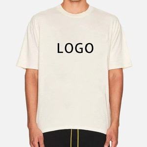 Camiseta Casual de Algodón para Hombre, Color Crema, Manga Corta, Cuello Redondo, Corte Regular, Diseño Sólido, Tejido de Punto Teñido - Product Image 5