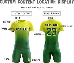 Uniforme de Fútbol Personalizado para Jugador, Camiseta y Pantalones Cortos para Equipo de Fútbol, Ropa Deportiva Transpirable de Secado Rápido para Clubes, Academias y Competiciones - Product Image 2