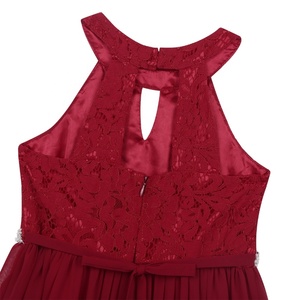 Robes pour filles de 6 à 16 ans, robes de fête pour filles, robe de demoiselle d'honneur en mousseline de soie, robe de princesse, robe de mariage, robe de demoiselle d'honneur, robe de fête d'anniversaire - Product Image 4