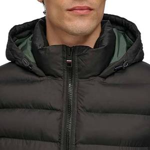 Chaqueta de Invierno Casual para Hombre, Estilo Urbano, Personalizada OEM, con Capucha y Cuello Alto, Material de Lona, Diseñador y Fabricante - Product Image 4