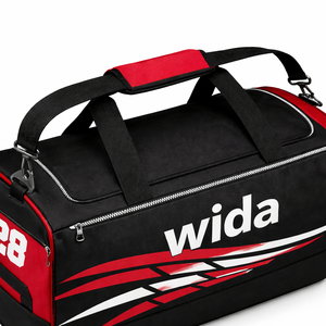 กระเป๋าเดินทางกีฬาคุณภาพสูง ยี่ห้อ Wida Sports เป็นมิตรกับสิ่งแวดล้อม สำหรับทีมกีฬา  รับสกรีนโลโก้  สำหรับอเมริกันฟุตบอล  ผลิตจากโพลีเอสเตอร์ 1680D  ความจุ 50-70 ลิตร ทนทาน - Product Image 3