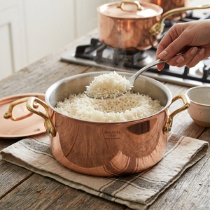 Olla de Cobre Sólido Profunda con Tapa y Asas de Latón Resistentes, para Buffet, Restaurante, Hogar y Hotel - Product Image 4