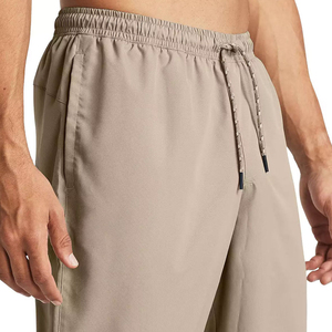 Pantalones Casuales Color Caqui para Hombre, Cintura Elástica con Cordón, Ligeros, de Poliéster y Algodón, Secado Rápido, Bolsillos Laterales, para Verano - Product Image 4