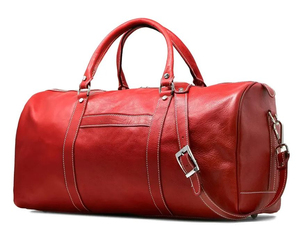 Bolsa de lona de cuero genuino en oferta, diseño personalizado, gran capacidad, para deportes, viajes, gimnasio, unisex, con calidad duradera. - Product Image 5