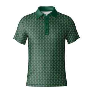 Nouvelle mode masculine, vêtements en tissu lisse, imprimé sur toute la surface, style décontracté, haut imprimé par sublimation, polo - Product Image 3