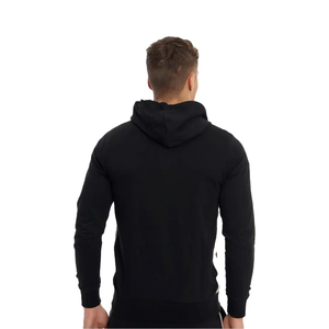 Conjunto Deportivo Negro con Capucha para Hombre, Sudadera con Cierre Completo y Pantalones Jogger, Color Sólido Informal, Transpirable, de Poliéster, para Otoño - Product Image 2