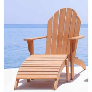 Tumbonas de madera de teca con estilo moderno minimalista para muebles de hogar y conjunto de muebles de jardín - Product Image 5