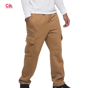 Pantalon cargo ample en coton gris foncé pour homme CARE MASTER, taille élastique avec cordon de serrage, pantalon décontracté à plusieurs poches, vêtements d'automne - Product Image 6