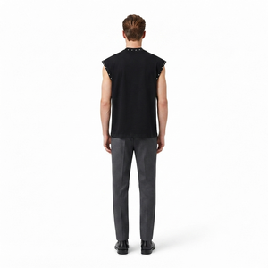 Débardeur imprimé personnalisé avec strass, 100% coton, qualité supérieure, nouveau style tendance pour unisexe - Product Image 4