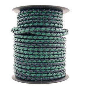 Cordons en cuir tressé Bolo de haute qualité, authentiques et tendance, 3mm, 4mm, 5mm, dernières couleurs, pour la fabrication de bijoux fantaisie DIY. - Product Image 1