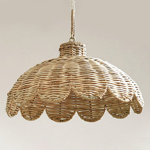 Lampes suspendues en rotin, décoration de chambre pour bébé et enfant en bas âge, abat-jour naturel de la plus haute qualité - Product Image 1