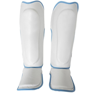 Protège-tibias en cuir PU personnalisés pour la boxe/MMA, vente en gros, protection de jambe personnalisée pour le Muay Thai et le Kickboxing - Product Image 1