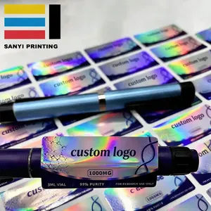 Étiquettes en vinyle imperméables imprimées sur mesure pour bouteilles - Feuilles en rouleau avec logo personnalisé pour compléments alimentaires et protéines - Qualité supérieure UV - Product Image 1