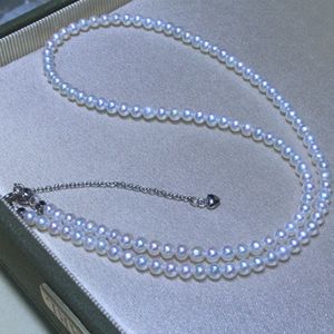 Collar de Perlas de Agua Dulce Edison de Plata S925 para Mujer, Pequeño y Exquisito Colgante de Conejo, Redondo, con Luz Intensa, para Clavícula - Product Image 3