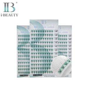 Eyelash Extension -ib Pre-made Fan FINE <b>VOLUME</b> <b>LASHES</b> Horizontal 4D <b>Lash</b> C Type Individual <b>Lash</b> South Korea top Quality - Product Image 1